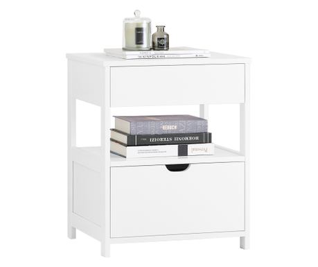 SoBuy Nočna omarica 45x38x56cm FRG258-II-W