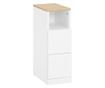 SoBuy 2 beli nočni omarici z 2 predaloma 35x20x60 cm FBT149-WNx2 thumbnail 4