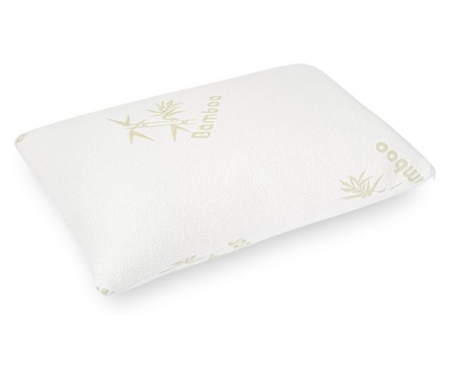 Set 2 perne 50x70 Somnart Bambus Memory Foam cu husa detasabila