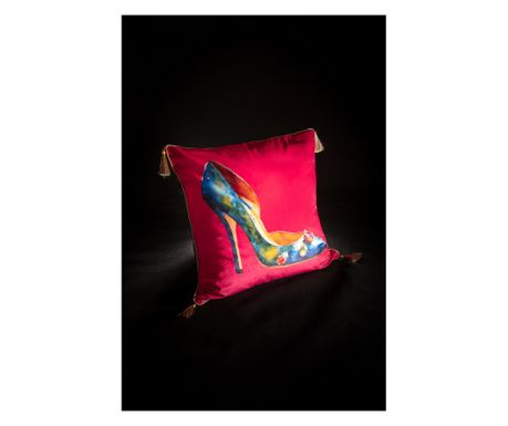 Jastuk Elizabeth's seksi visoke potpetice, plavi, 50x20x50cm