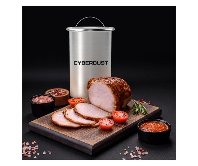 Преса за приготвяне на шунка CYBERDUST, Неръждаема Стомана, Бекон, Здравословни Деликатеси, Вграден Термометър, Пружина За Натис