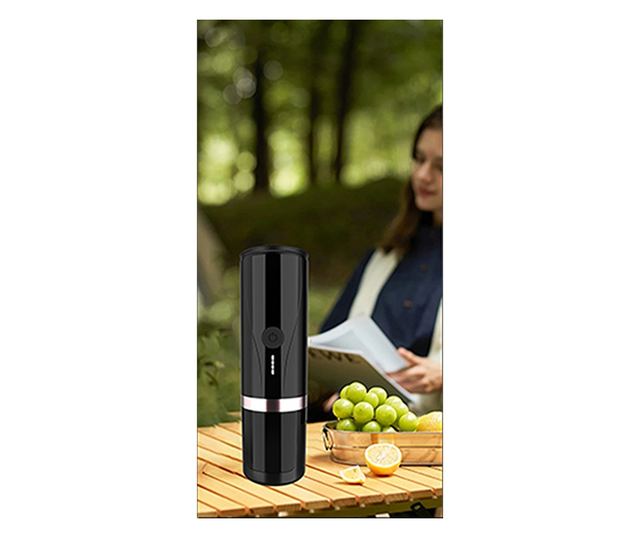 Минипресо CYBERDUST, Бяло,  Портативна, Еспресо Машина, Съвместима със Смляно Кафе и Кафе Капсули, Ръчна Електрическа Кафемашина