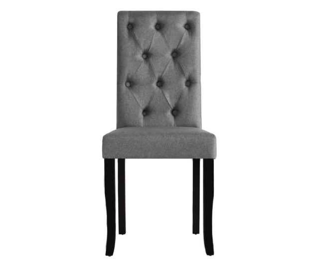 Kuhinjske stolice, 4 kom., tamno siva, tekstil