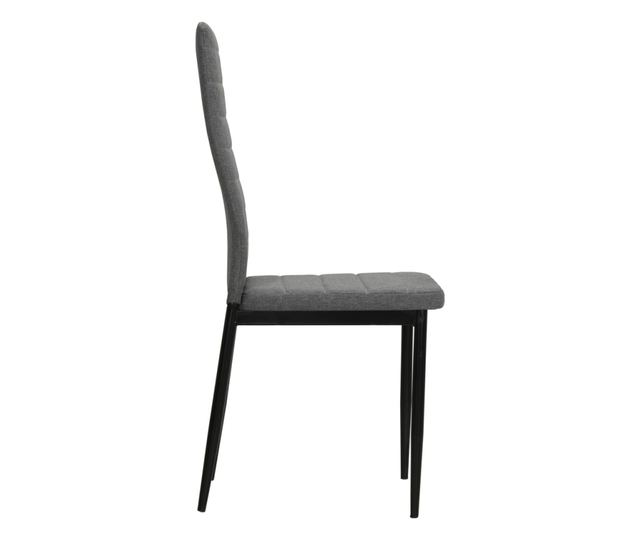 Kuhinjske stolice, 4 kom., svijetlosiva, tekstil