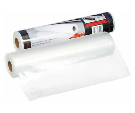 Set de 2 role folii gofrate pentru vidat 28x600 cm, Gastroback - 46101