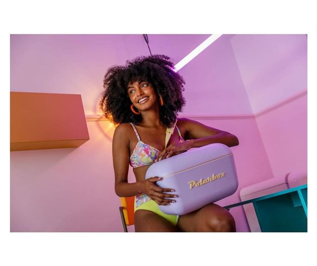 Polarbox hűtőszekrény, Classic, 12 literes, retro dizájn, hidegen tartja az italokat és az ételeket, ideális piknikhez/strandra/