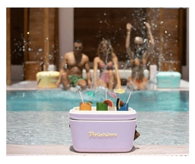 Polarbox hűtőszekrény, Classic, 12 literes, retro dizájn, hidegen tartja az italokat és az ételeket, ideális piknikhez/strandra/