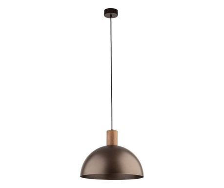 TK Lighting Oslo 4508 lampa wisząca zwis 1x15W E27 brązowa/orzech