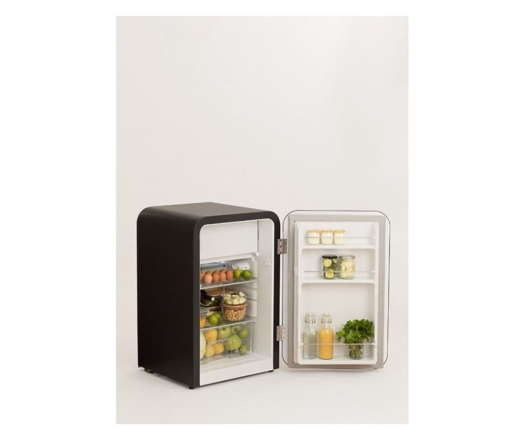 Mini frigider Retro, CREATE, 107 litri, negru/teracota - 6