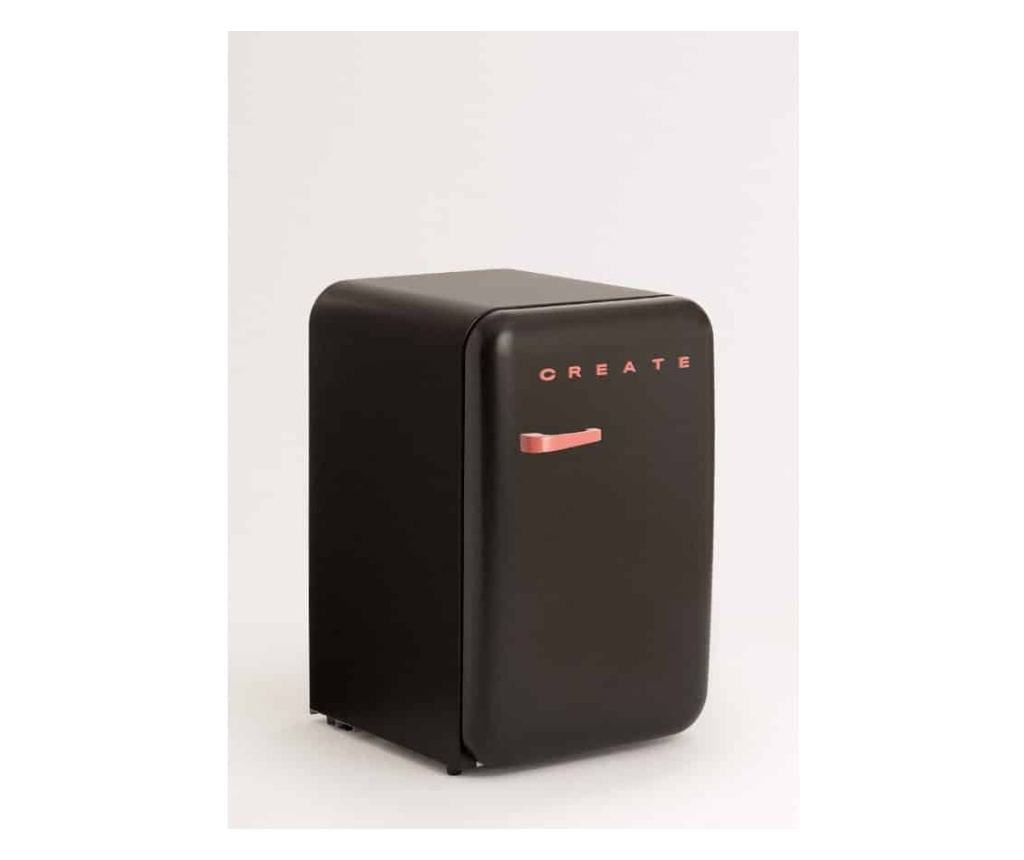 Mini frigider Retro, CREATE, 107 litri, negru/teracota - 5