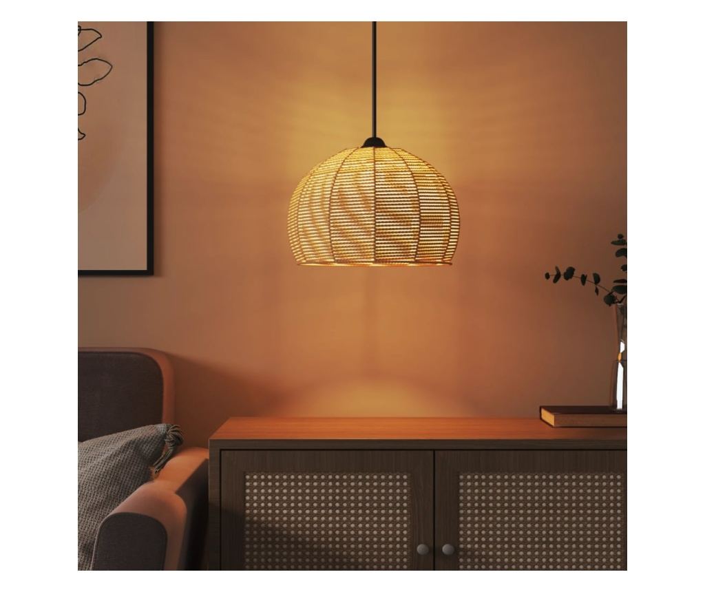 Лампион, Ø36x26 см, желязо и хартия - 3