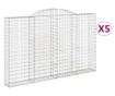 Извити Габионни Кошници 5 бр., 300x30x180/200 см, Поцинковано Желязо thumbnail 2