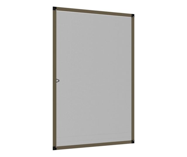 Мрежа против насекоми за прозорци, кафява, 80x120 см