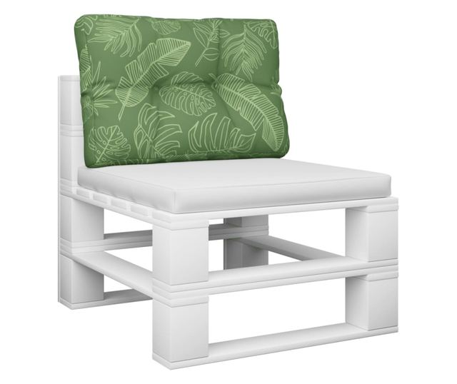 Подложка за палет, с принт на листа, 50x40x12 см, текстил