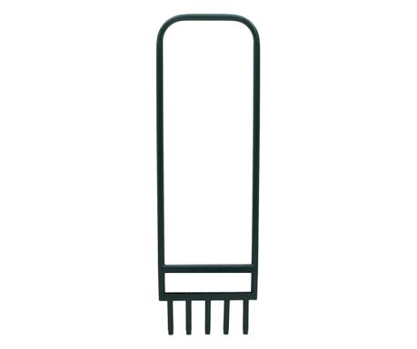 vidaXL Aerator gazon 5 tije tubulare, verde oțel vopsit electrostatic