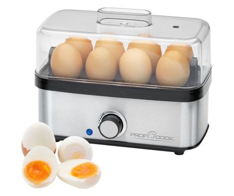 8 tojásos főzőgép, ProfiCook, PC-EK1275, 400 W, rozsdamentes acél