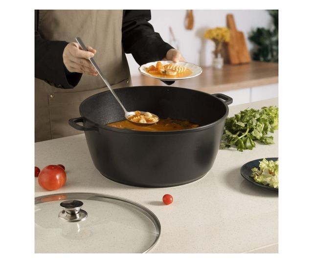 Тенджера с капак Royalty Line, RL-BS44M, 23.4л, 44см капак