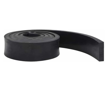 vidaXL Margine de cauciuc pentru plug de zăpadă negru 250x8x2 cm