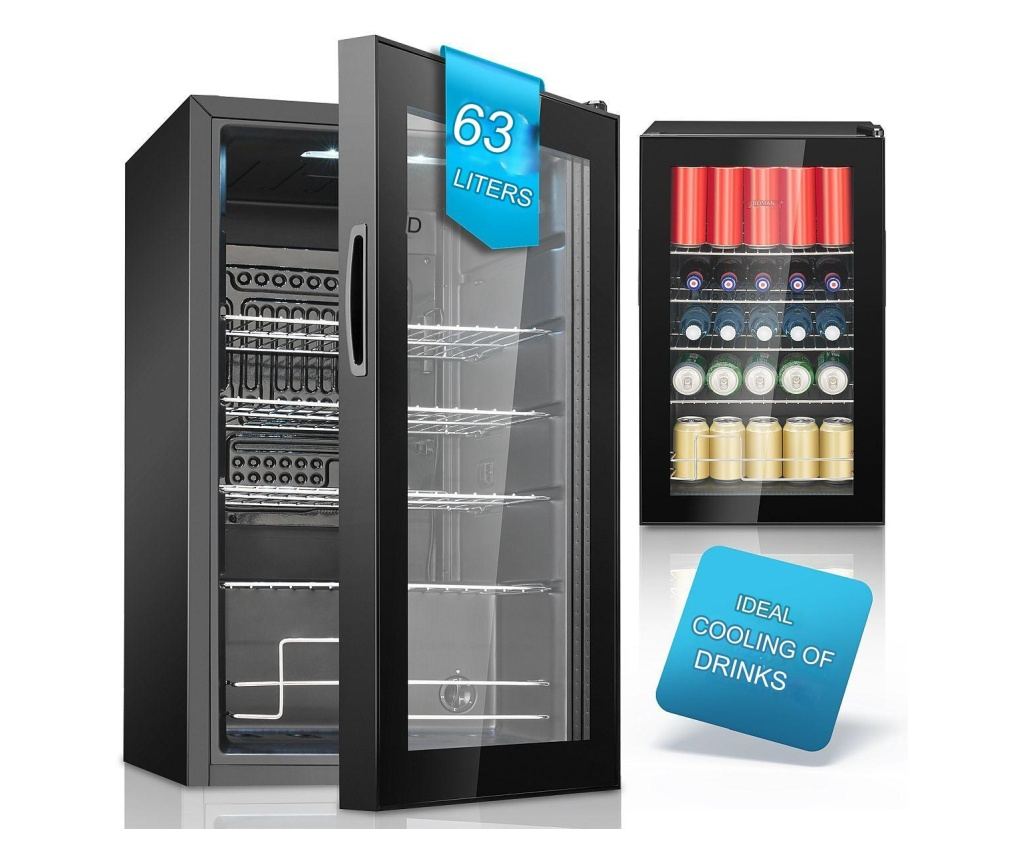 Vitrina frigorifica, Bomann, KSG7287, 63 litri, negru - 3