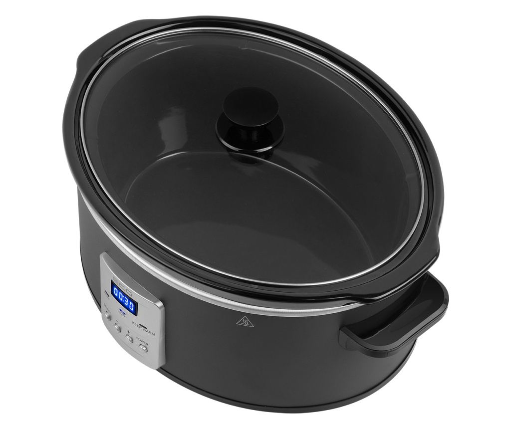 Oala electrica Slow cooker ECG PH 6530 Master, 6.5 litri, 270 W, vas ceramic, afisaj LED - 4