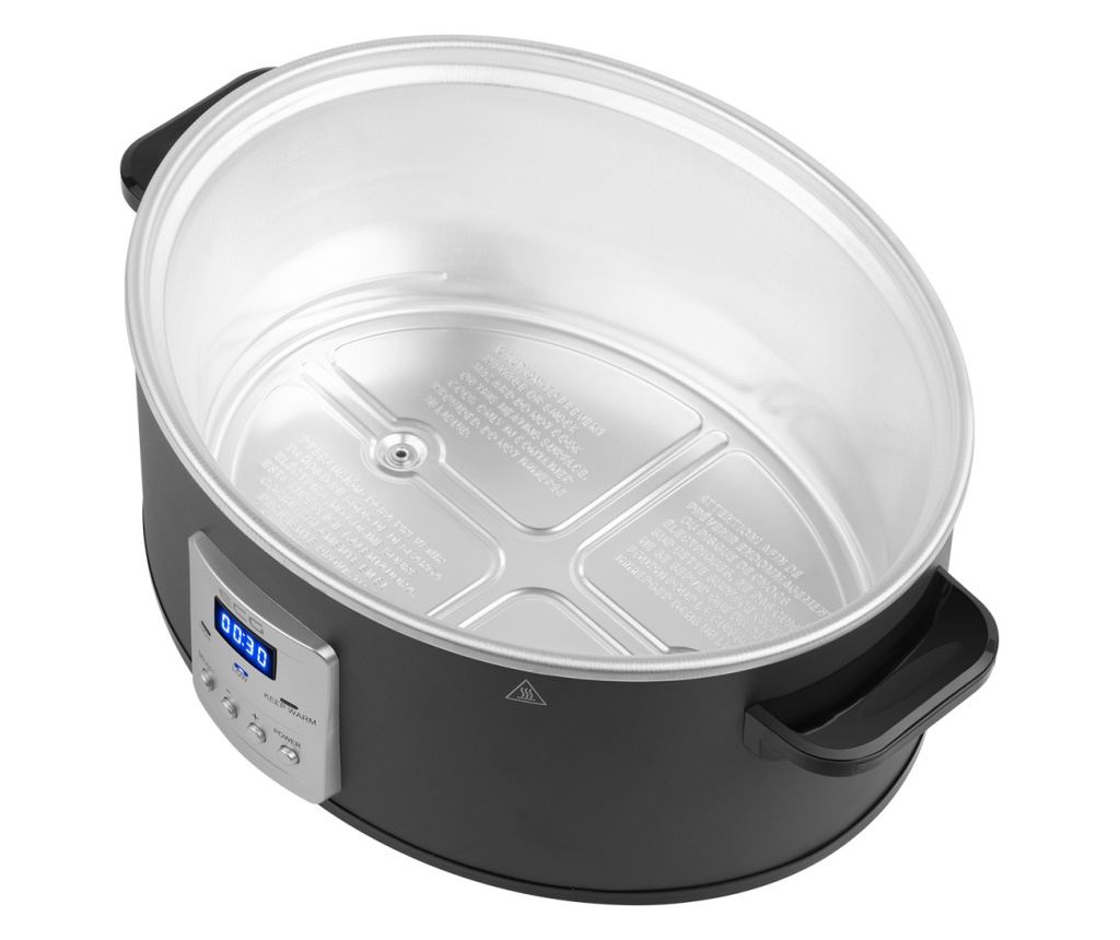 Oala electrica Slow cooker ECG PH 6530 Master, 6.5 litri, 270 W, vas ceramic, afisaj LED - 6