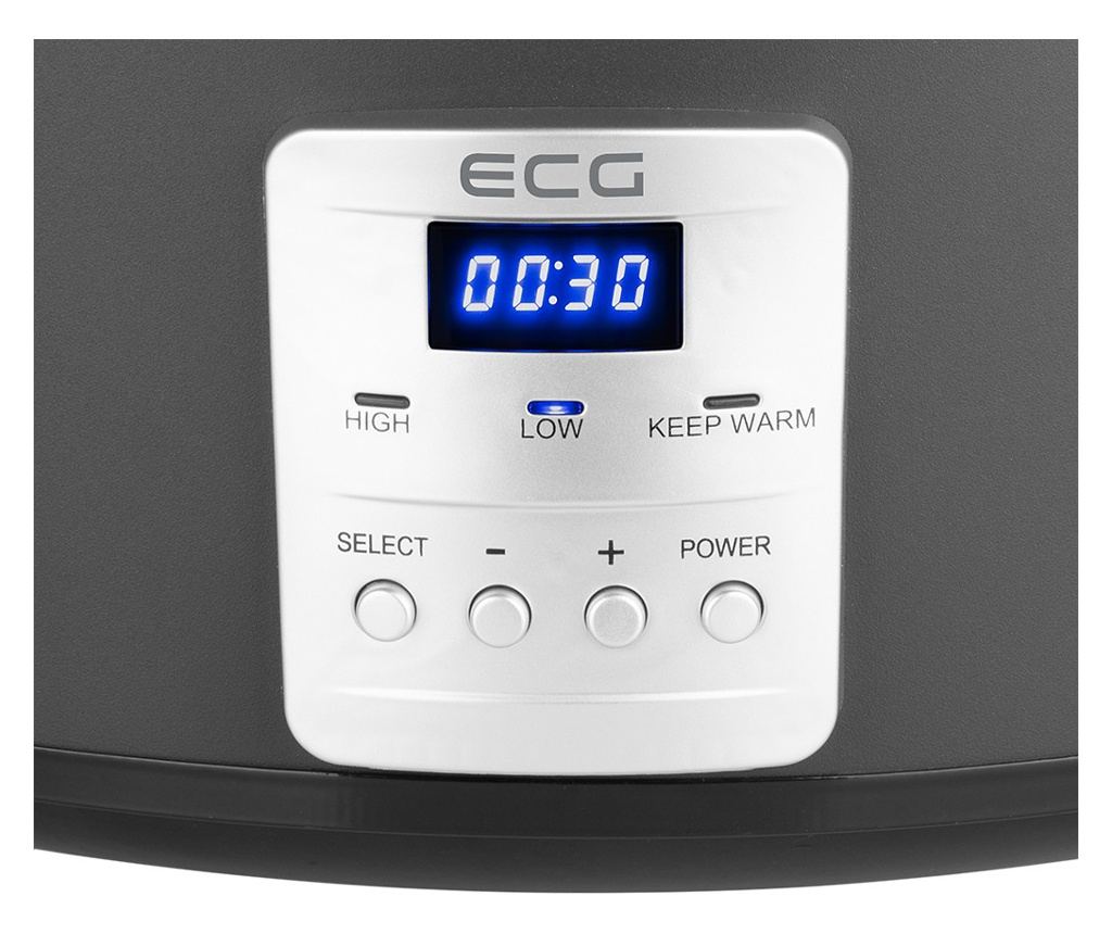 Oala electrica Slow cooker ECG PH 6530 Master, 6.5 litri, 270 W, vas ceramic, afisaj LED - 8