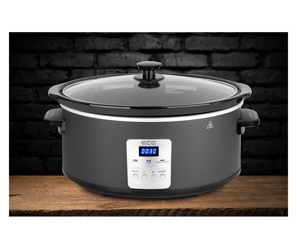 Oala electrica Slow cooker ECG PH 6530 Master, 6.5 litri, 270 W, vas ceramic, afisaj LED - 20