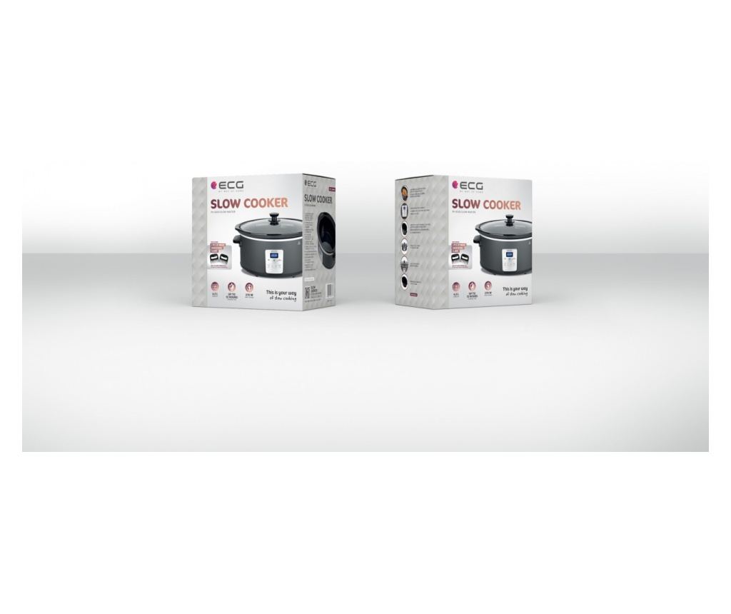 Oala electrica Slow cooker ECG PH 6530 Master, 6.5 litri, 270 W, vas ceramic, afisaj LED - 21