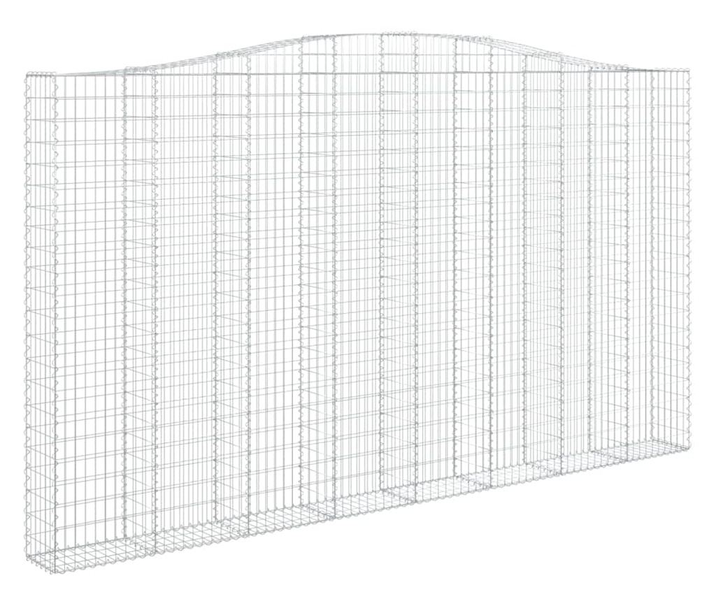 Габионни кошници извити, 6 бр., 400x30x220/240 см, поцинковано желязо - 3