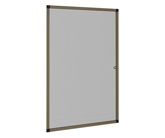 Мрежа против насекоми за прозорци, кафява, 80x120 см