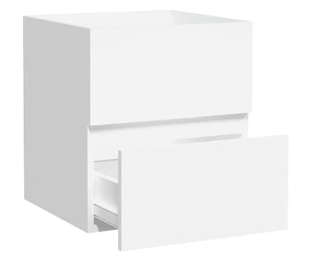 Kupaonski ormarić s ogledalom, bijeli, obrađeno drvo