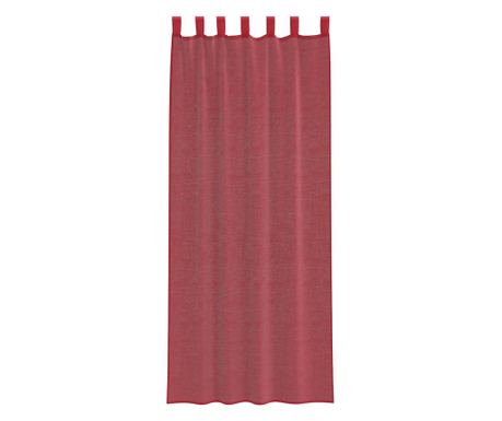 vidaXL Perdele Voile cu buzunare pentru bare 2 buc Roșu Vin