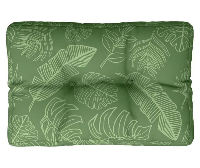 Подложка за палет, с принт на листа, 50x40x12 см, текстил