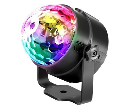 Mercaton LED Disco Projektor, RGB, z zvočnimi senzorji, 7 načinov osvetlitve, 9 x 8,5 cm