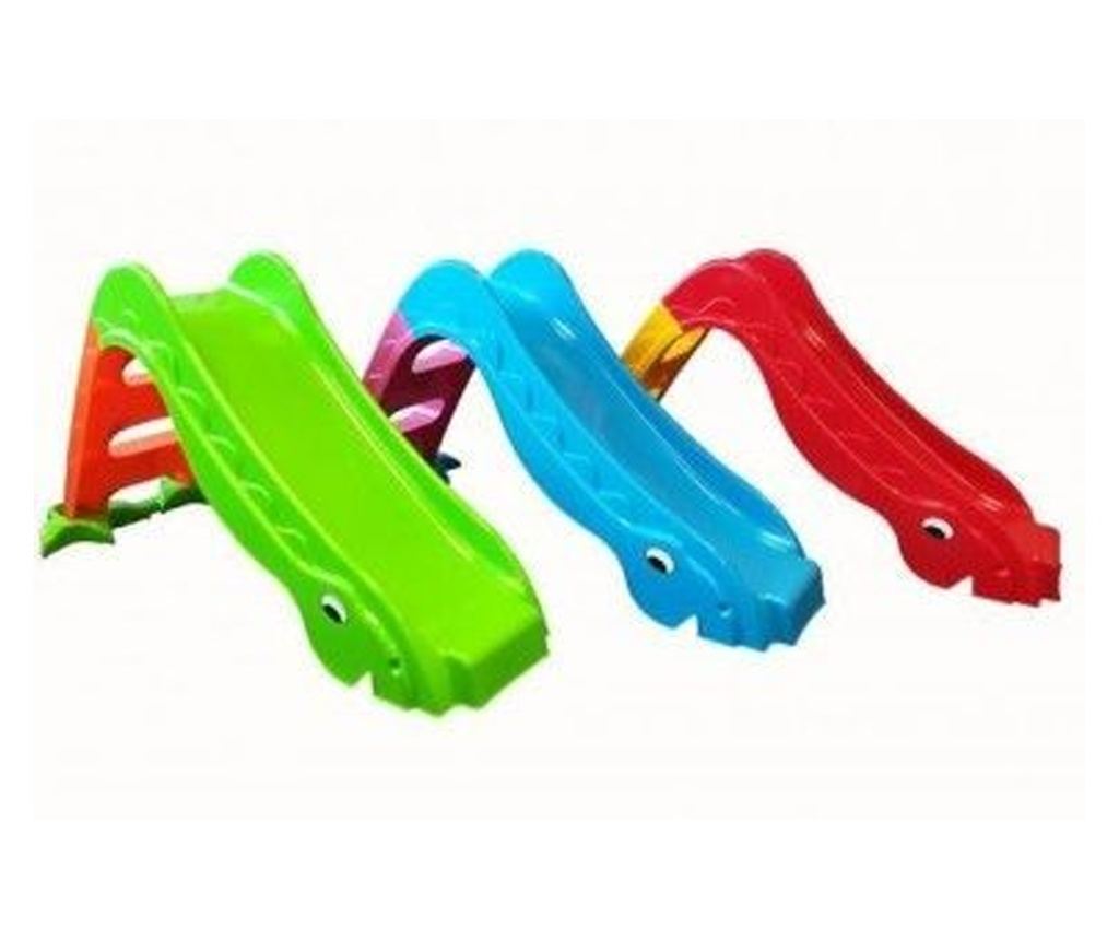 Dinoszaurusz csúszda, zöld, 135 cm x 40 cm x 70 cm - 2