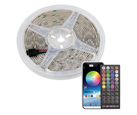Mercaton Smart LED pásek, IP65, 36W, Bluetooth, ovládání aplikací nebo IR dálkovým ovladačem, 5 metrů