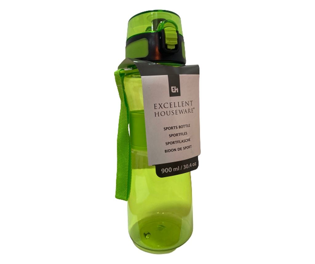 Sticla sport Excellent Houseware, plastic, 26x8 cm, verde - 2
