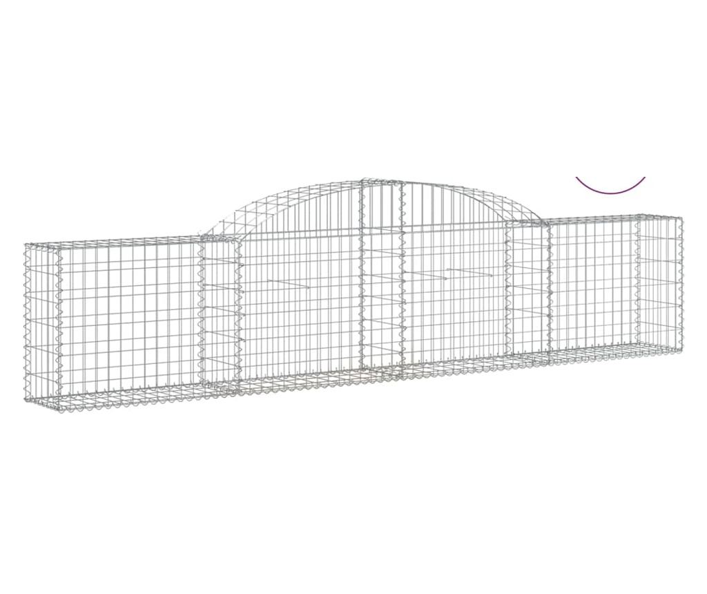 Извити Габиони, 30 бр., 300x30x60/80 см, Поцинкована Стомана - 2