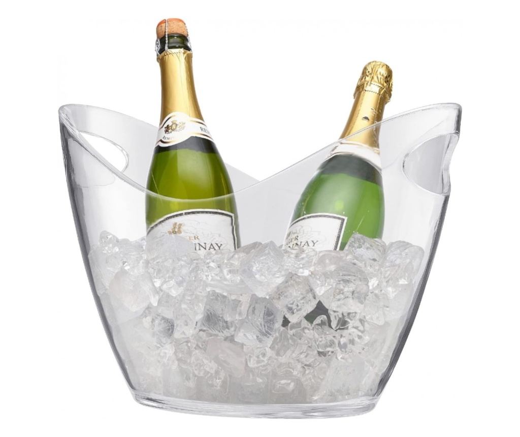 Frapiera sampanie si vin din acril La Disco, 35 x 28 x H24 cm, 820 grame - 6