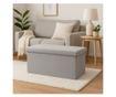 Taburet cu spațiu de depozitare, Storage Solutions, 76x40x38 cm – Gri thumbnail 2