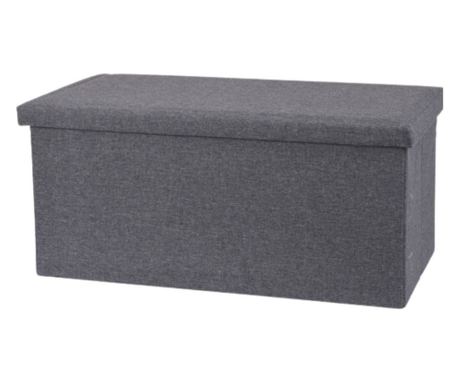 Stolček za shranjevanje, rešitve za shranjevanje, 76x40x38 cm – temno siv