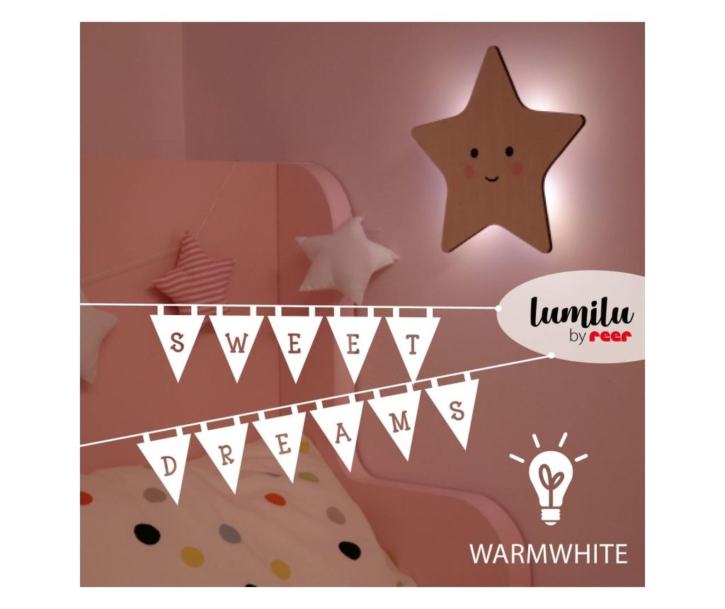 Reer Lumilu Silhouette Zvijezda LED noćno svjetlo, podesiva svjetlina i timer, oblik zvijezde - 3