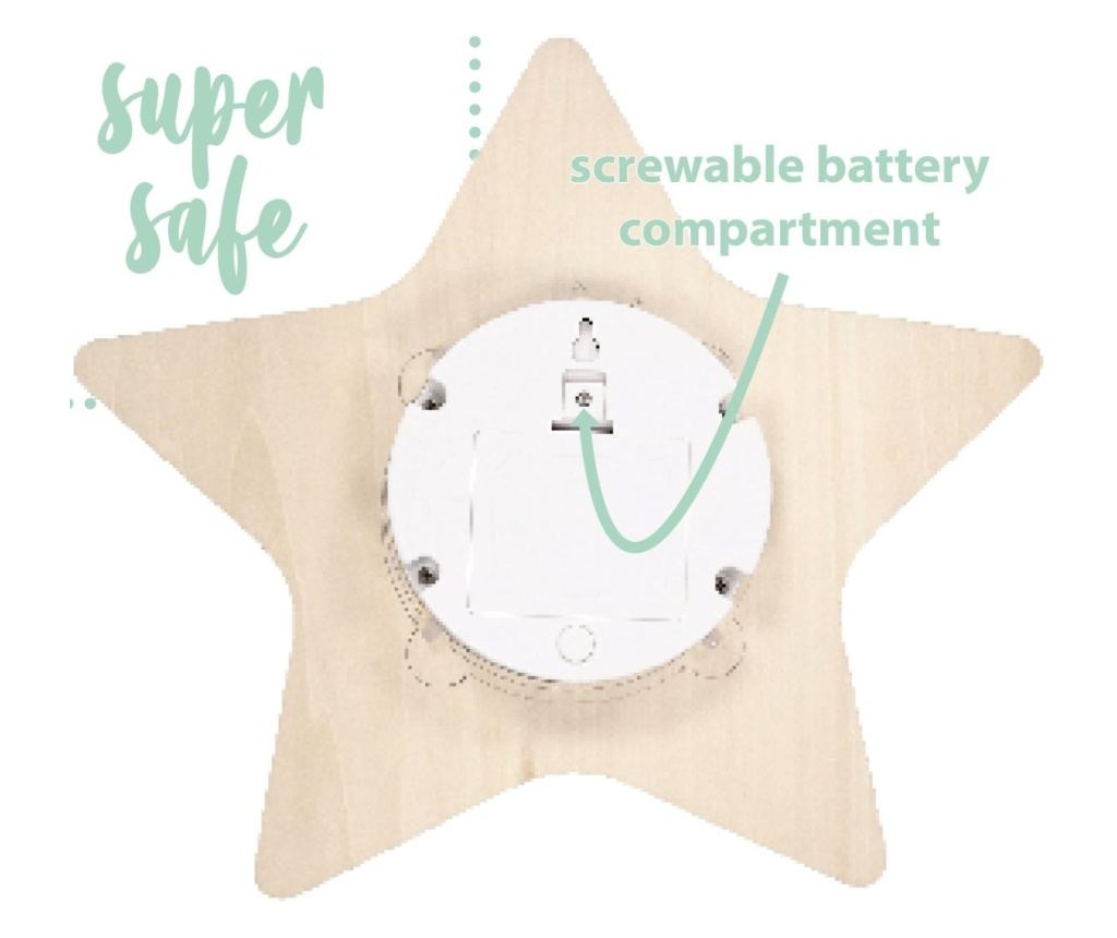 Reer Lumilu Silhouette Zvijezda LED noćno svjetlo, podesiva svjetlina i timer, oblik zvijezde - 6
