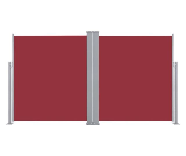 Πτυσσόμενο πλαϊνό σκίαστρο, Κόκκινο, 140 x 600 εκ.