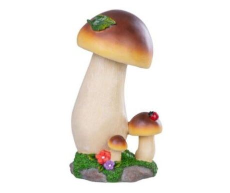 Decoratiune Mercaton pentru Gradina, Model Ciuperci, Polirasina, Rezistenta UV, 25 cm