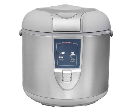 Aparat de gătit orez, Gastroback, Rice Cooker, 3 litri, 450 W, inox