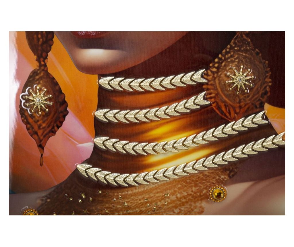 Zidna umjetnost Samira Narančasta 72 cm - 4