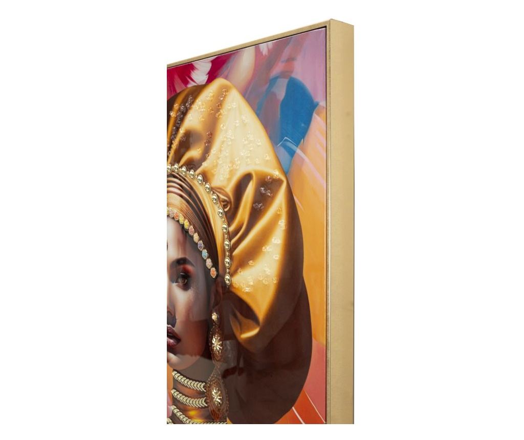 Zidna umjetnost Samira Narančasta 72 cm - 5