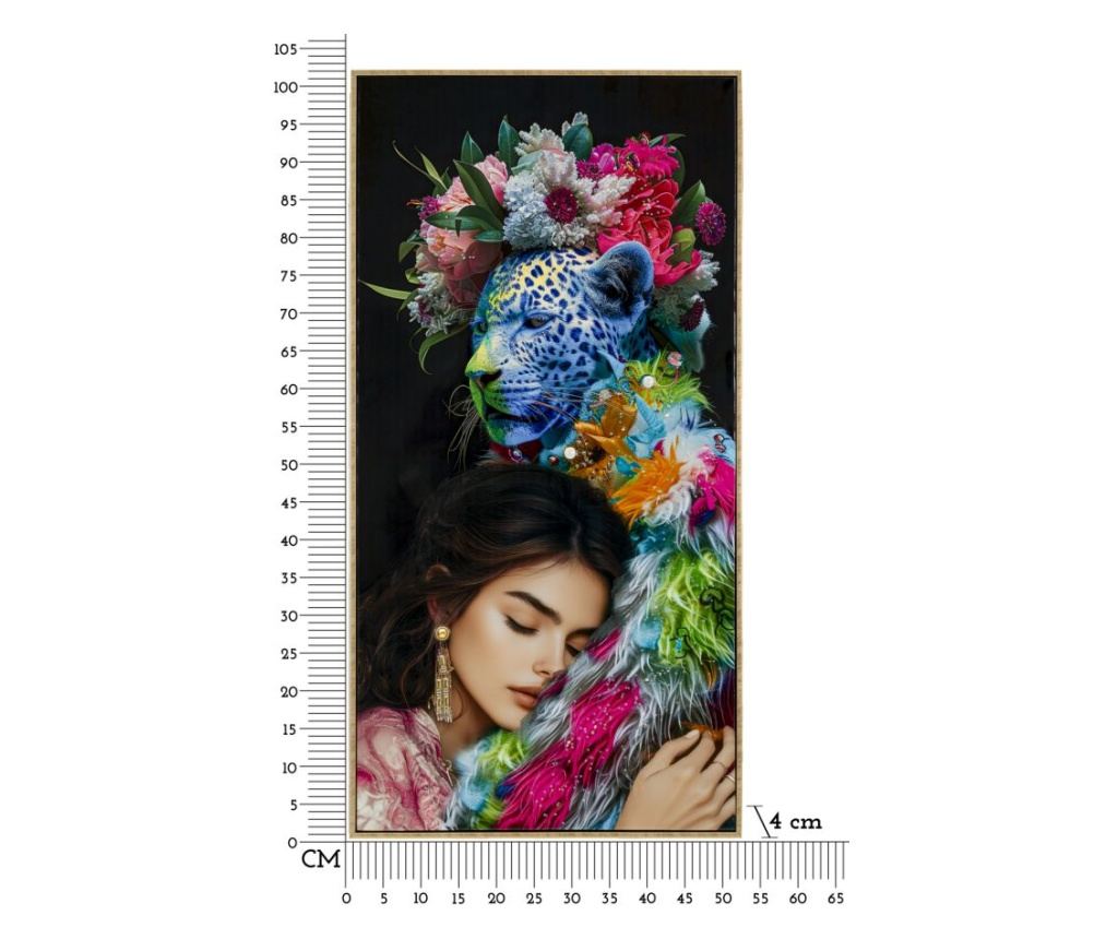 Zidna umjetnost Moira crna 52 cm - 7