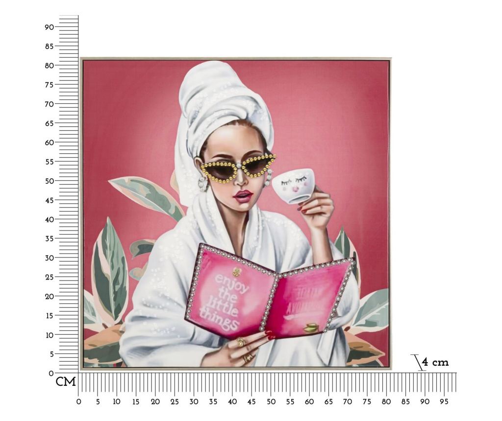 Zidna umjetnost Luxy Pink 82 cm - 7